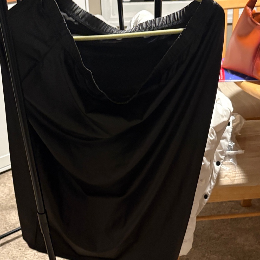 Boohoo Black Midi Skirt